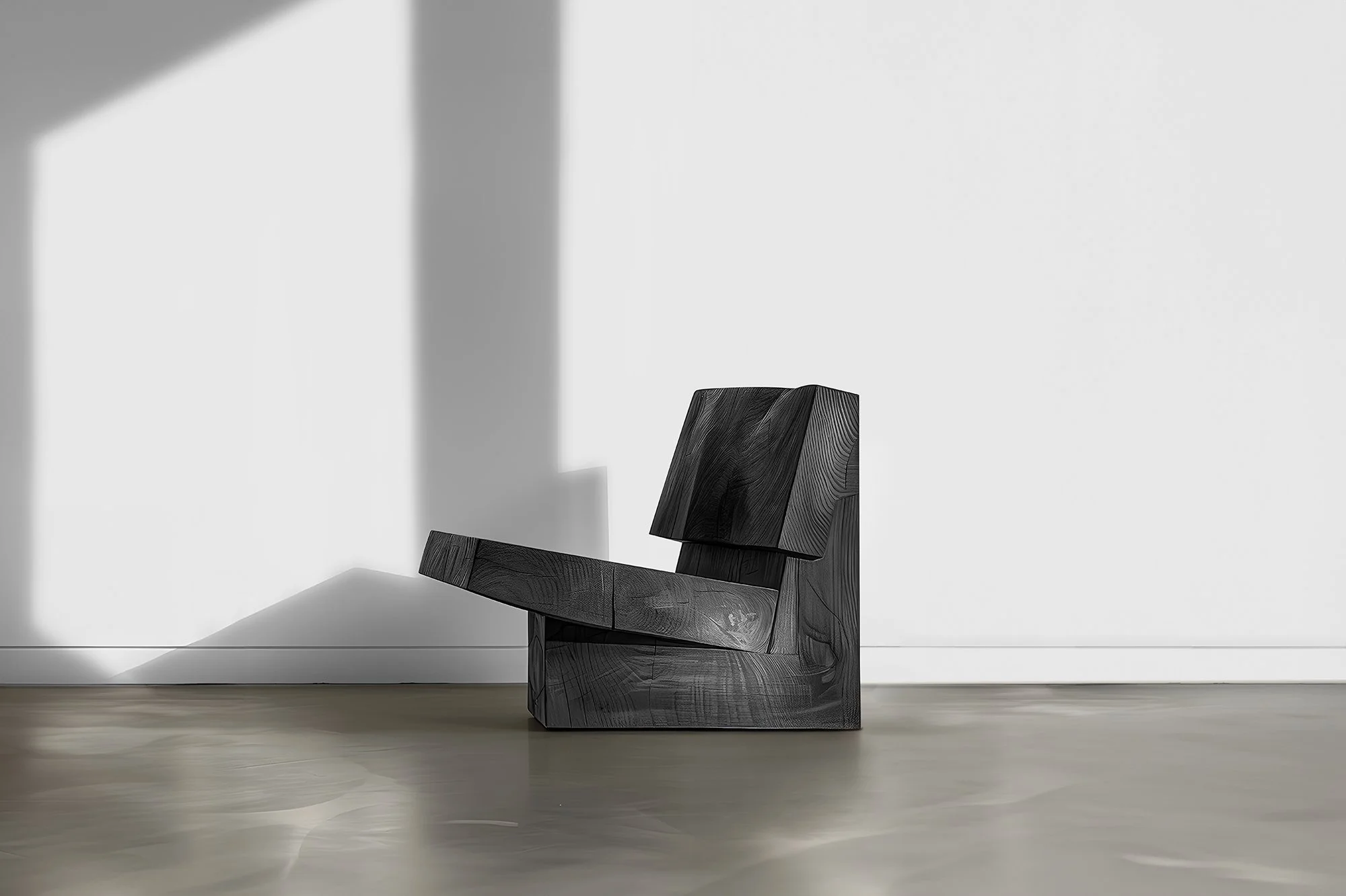 Muted by NONO No04 Solid Wood Chair Timeless Brutalist Aesthetic